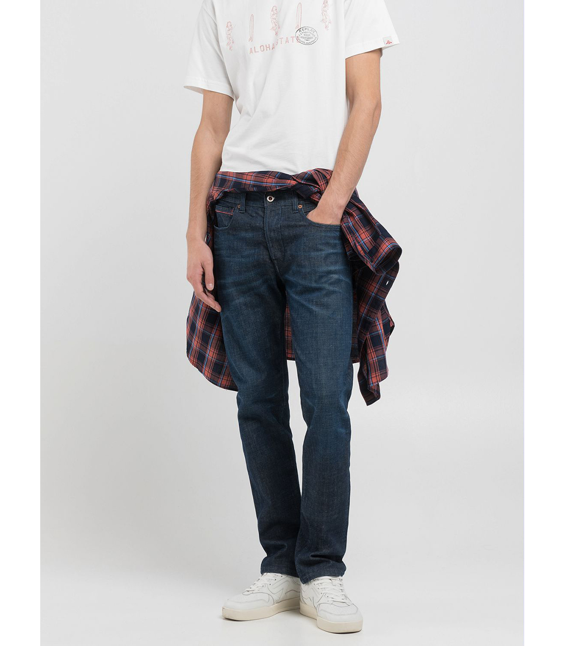 ストレートフィットGROVER Rロゴデニム 詳細画像 ダークブルー 4